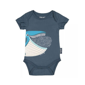 Body bébé baleine en coton biologique
