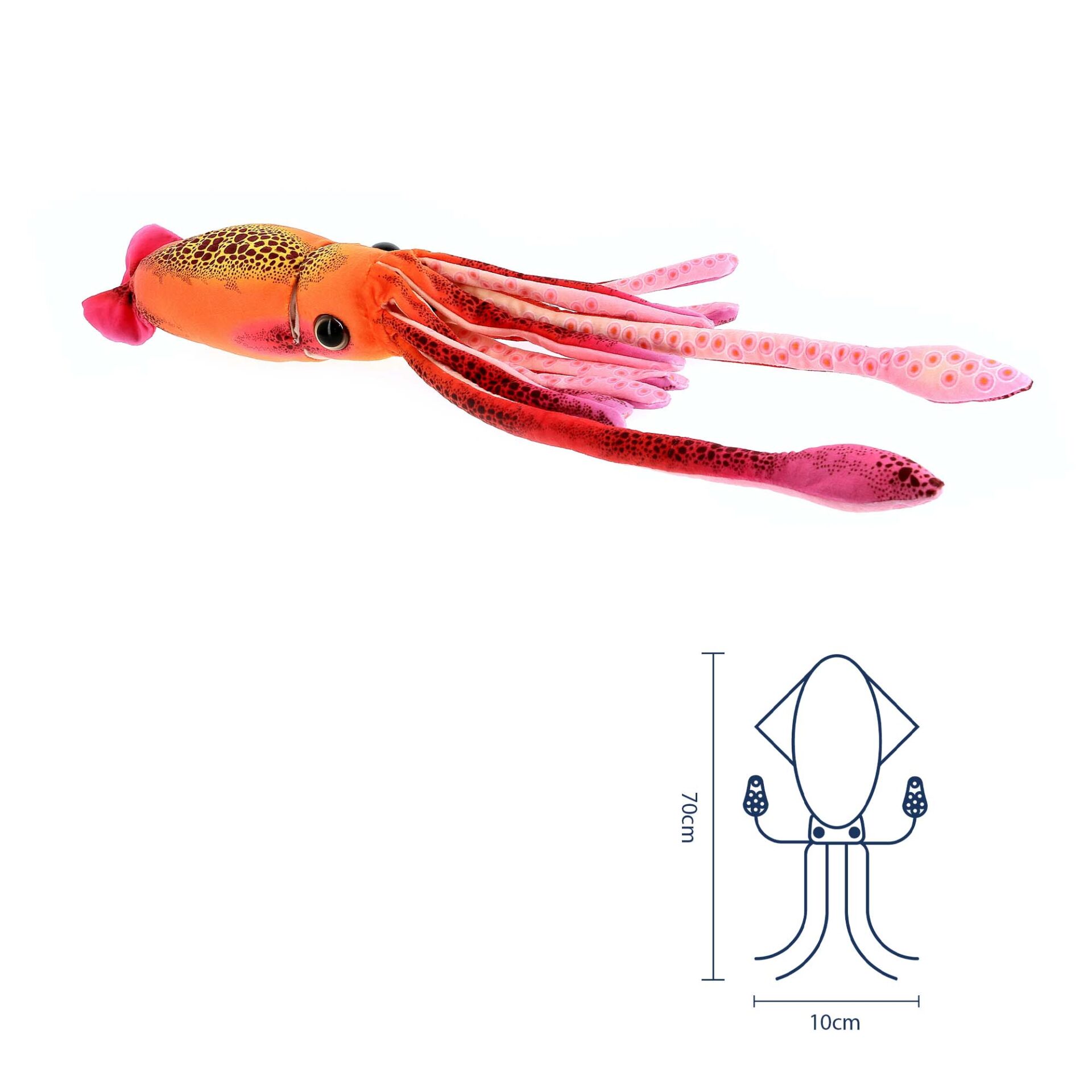 Peluche calamar orange