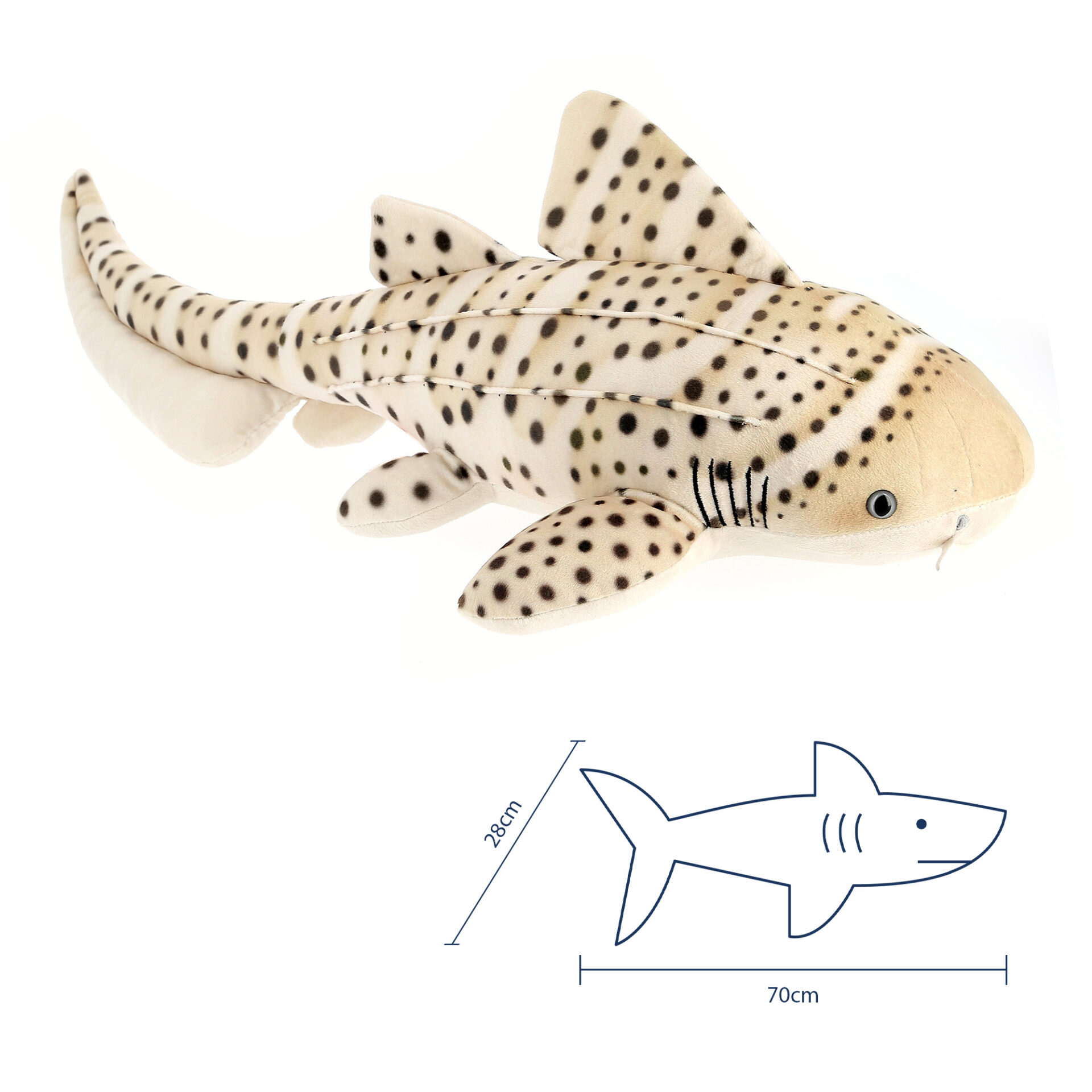 Peluche requin zèbre