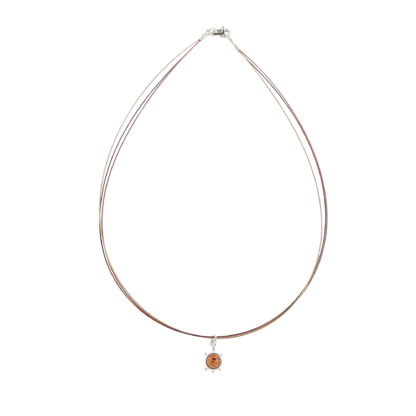 collier cable tortue ambre