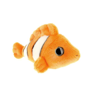 Peluche poisson clown yeux paillettes