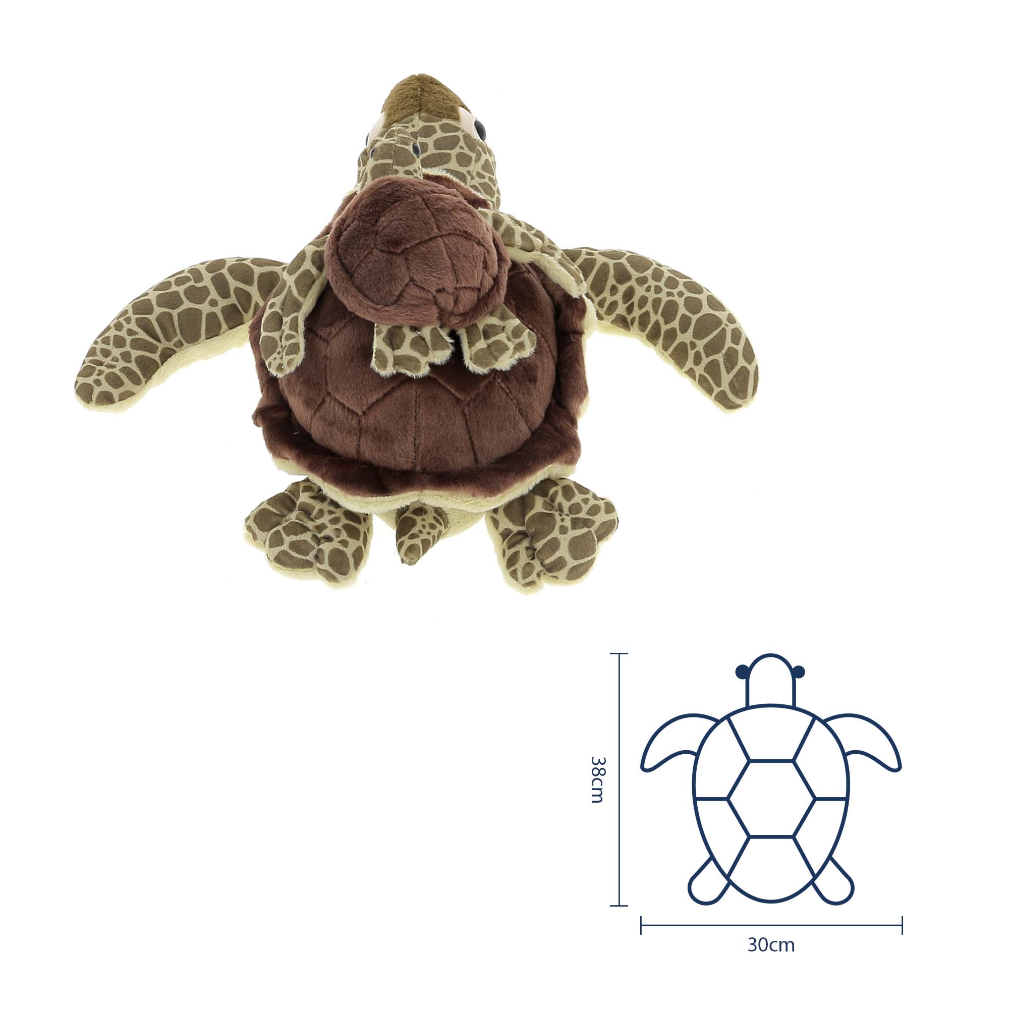 Peluche tortue et son bébé