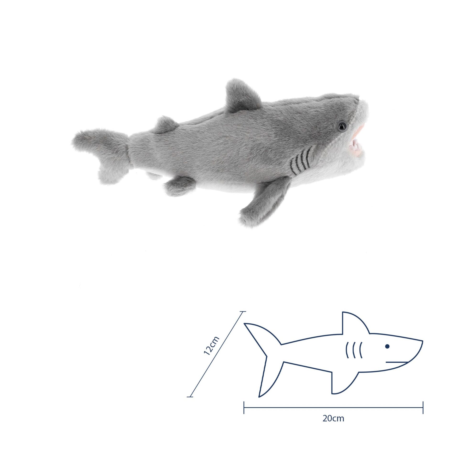 Peluche grand requin blanc WFO
