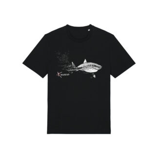 T-shirt coton bio tatoo requin et plongeur