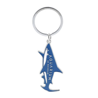Porte-clés métal requin aquarium marine