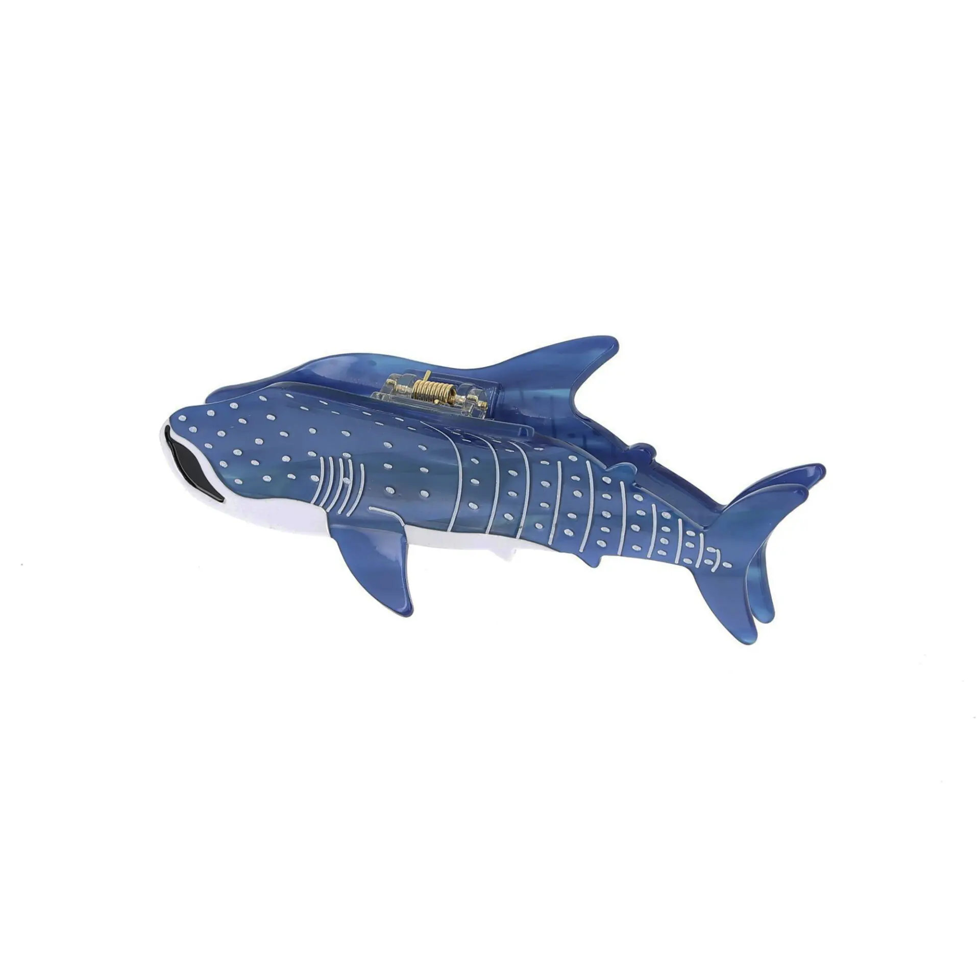 Pince à Cravate Vintage Dorée Motif Requin - Plaqué Or, état Comme Neuf