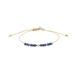 Bracelet minéral Lapis lazuli et labradorite