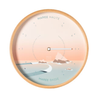Horloge marées bois