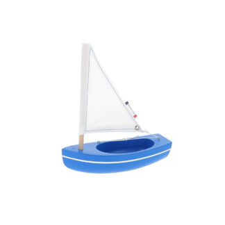 Bateau en bois bleu
