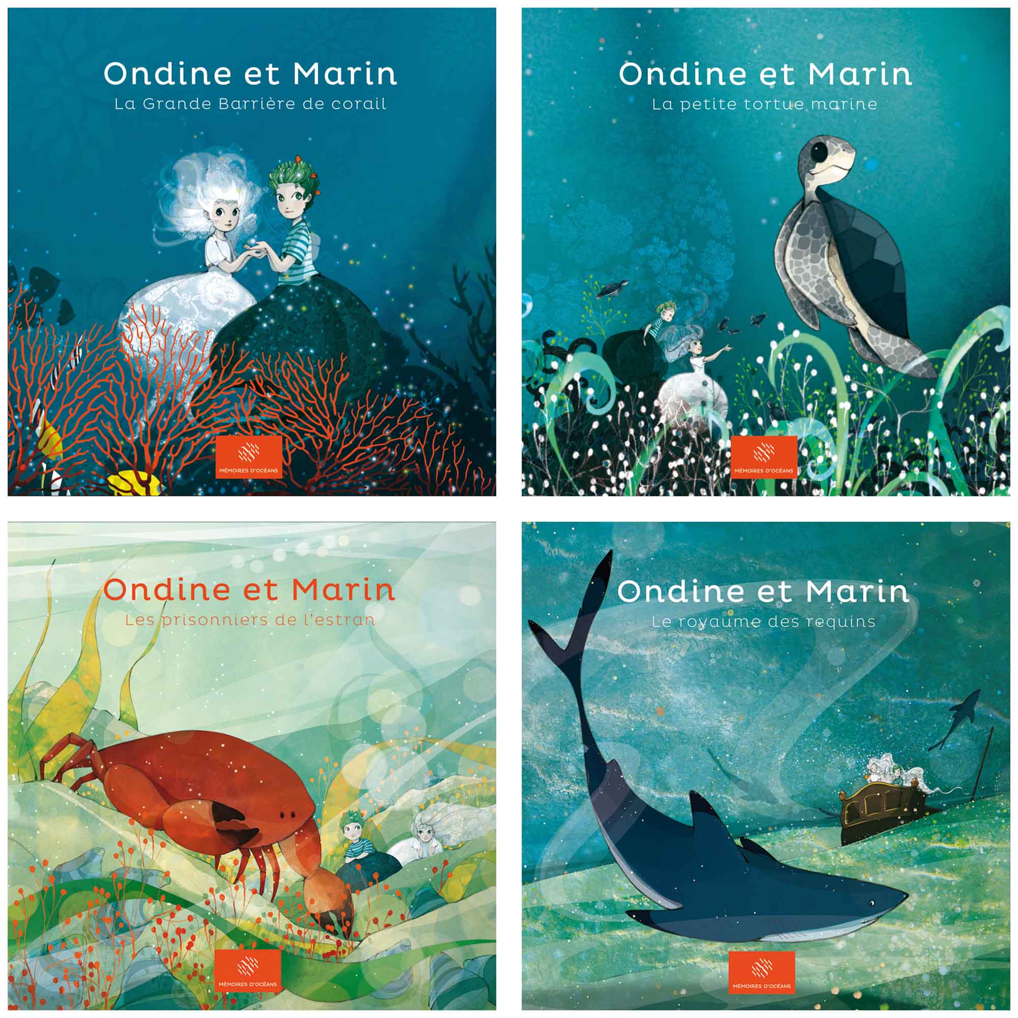 Collection livres Ondine et Marin