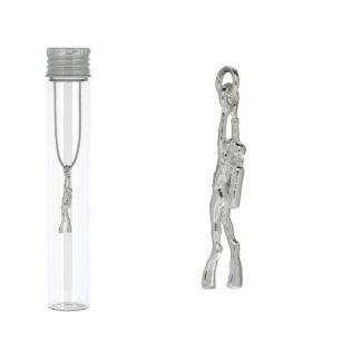 Pendentif plongeur plaqué argent