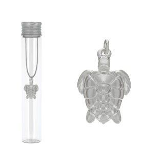 Pendentif tortue plaqué argent