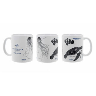 Mug trio noir et blanc Tortue Méduse et Poisson clown