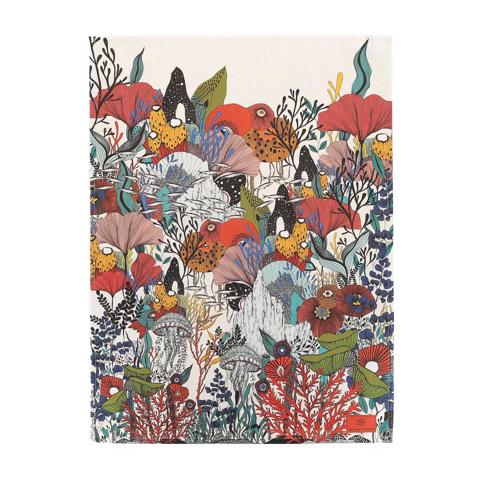 Torchon Fresque sous-marine
