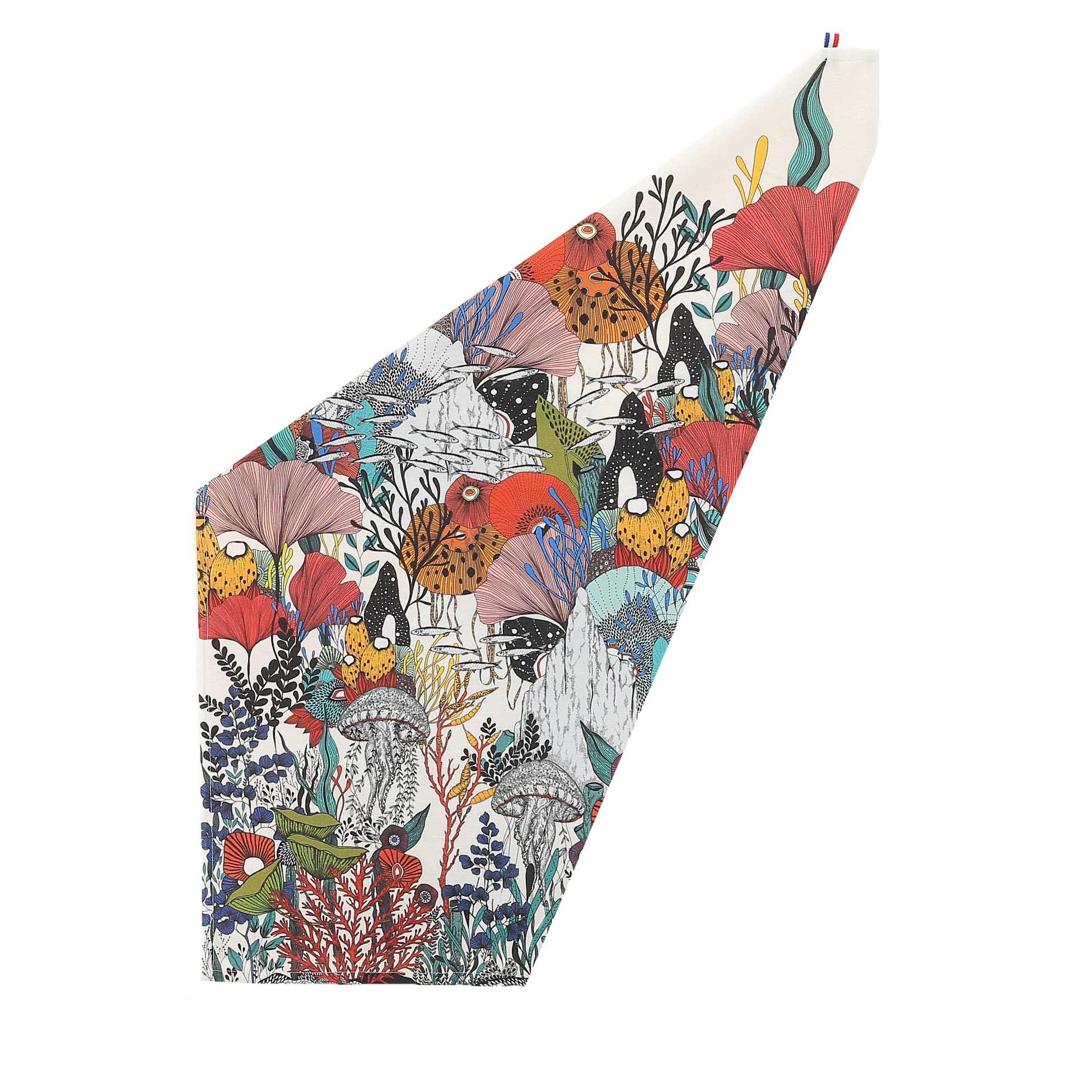 Torchon Fresque sous-marine