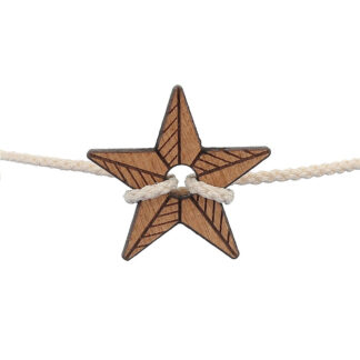 Bracelet bois étoile de mer collection Sauvage