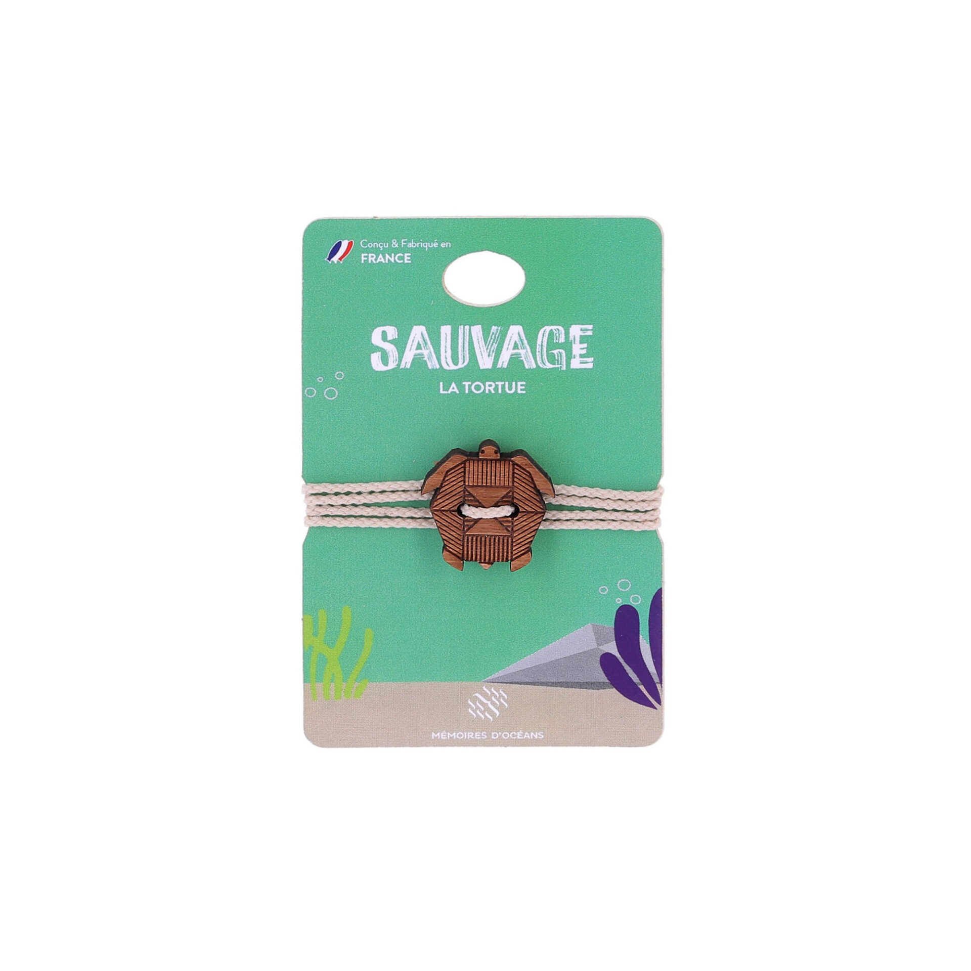 Bracelet bois tortue collection Sauvage