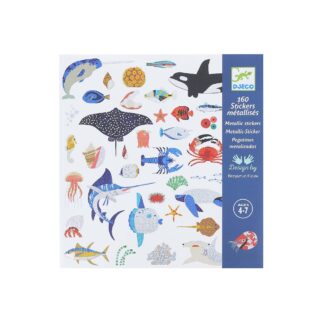 Autocollants métallisés océan