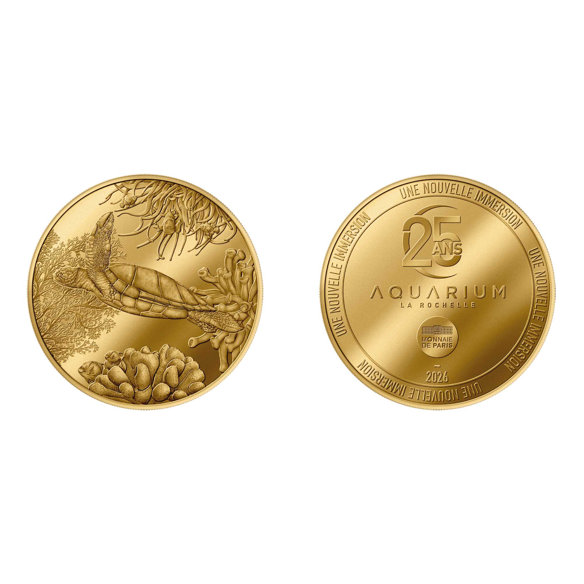 Médaille de collection Tortue anniversaire 2026 Monnaie de Paris