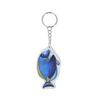 Porte-clés bois poisson chirurgien Aquarium La Rochelle