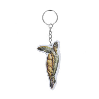 Porte-clés bois tortue verte Aquarium La Rochelle