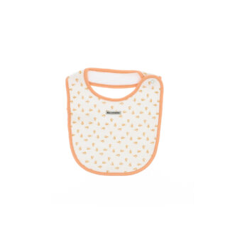 Bavoir enfant au motif crevettes oranges