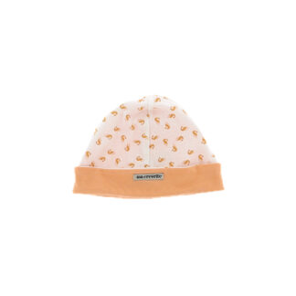 Bonnet enfant au motif crevettes oranges