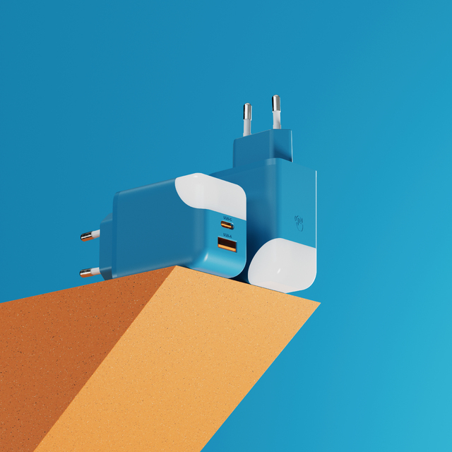 Veilleuse adaptateur secteur bleu