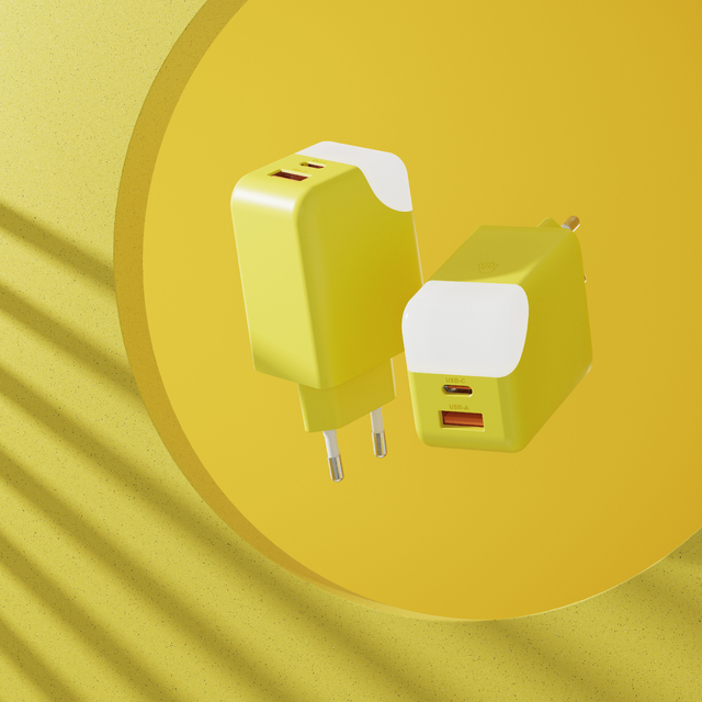 Veilleuse adaptateur secteur jaune
